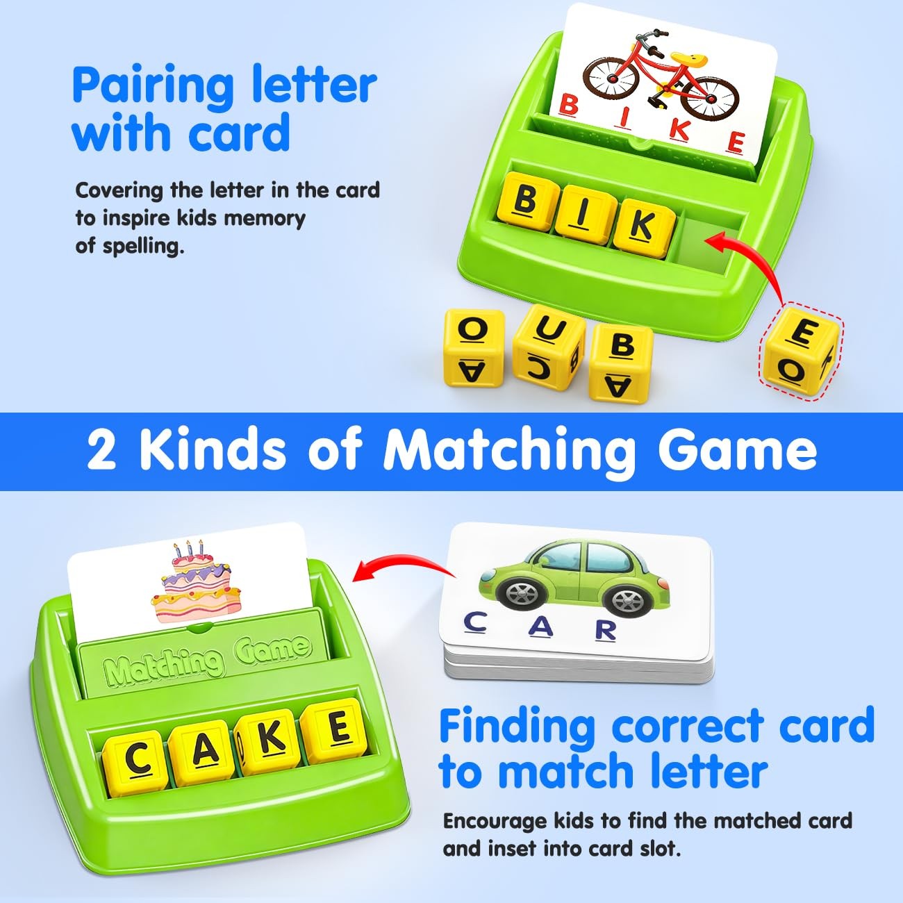 Hahagift Matching Letter Game For 3 4 5 Year Old Girls Gifts Abc Learning Toys