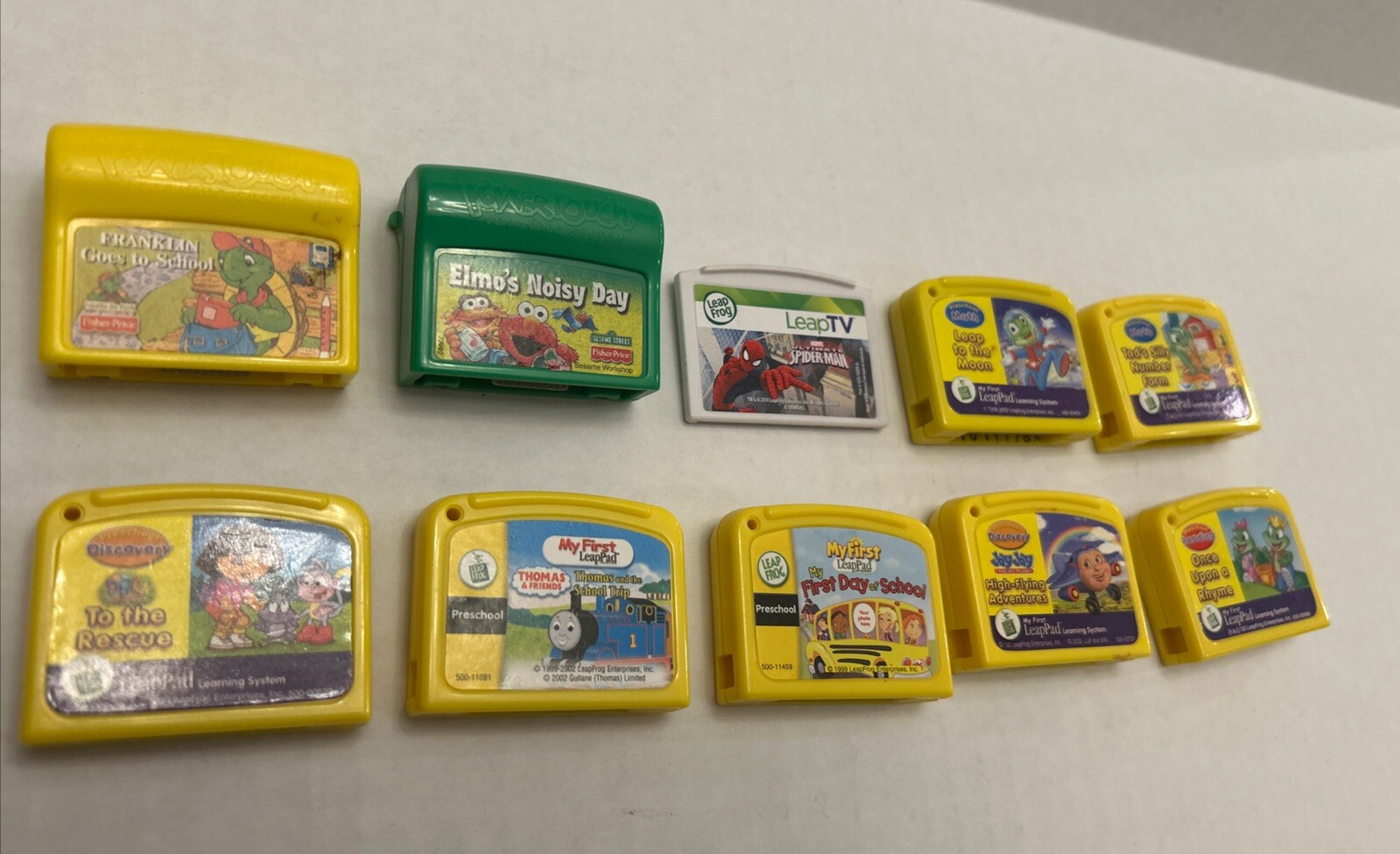 Lot Bundle Leap Frog Fisher Price Power Touch Games TV Elmo Dora Spiderman