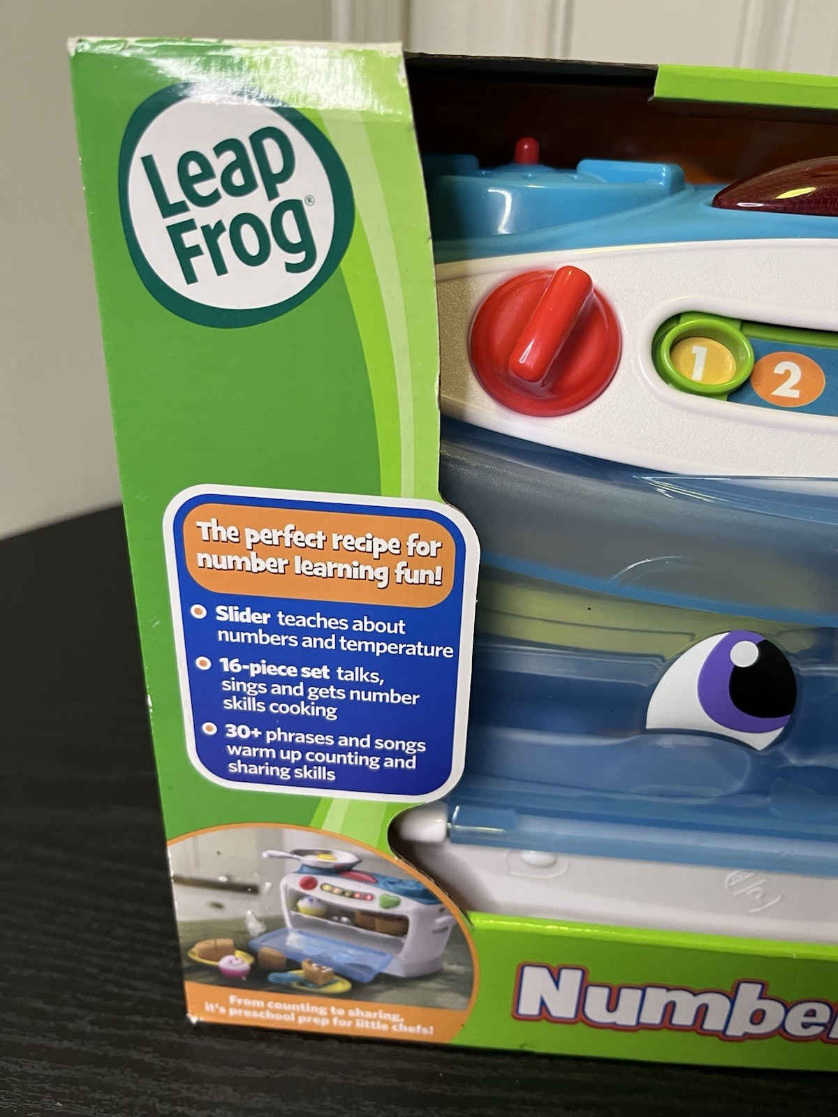 LeapFrog Number Lovin’ Oven Teal Ages 2+ core learning skills Toy Sing Count NEW