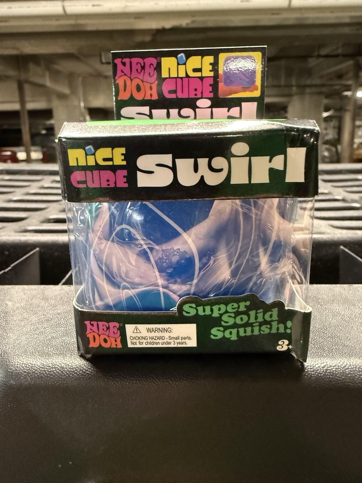 Nee Doh Nice Cube Swirl – Super Solid Squish (Blue) – Brand New/Factory Sealed!