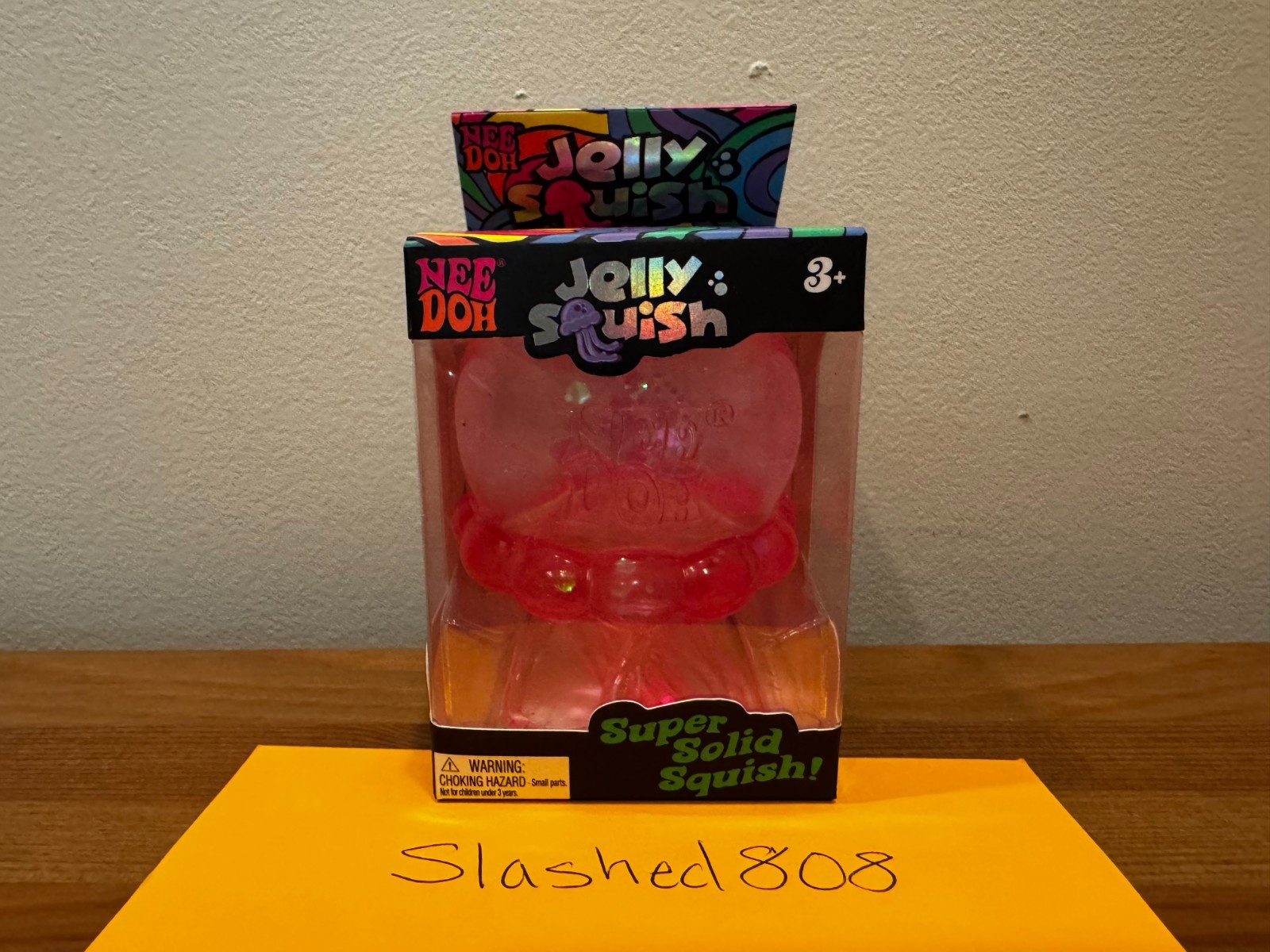 NeeDoh – PINK Jelly Squish Sparkle Jelly Squish (100% AUTHENTIC)