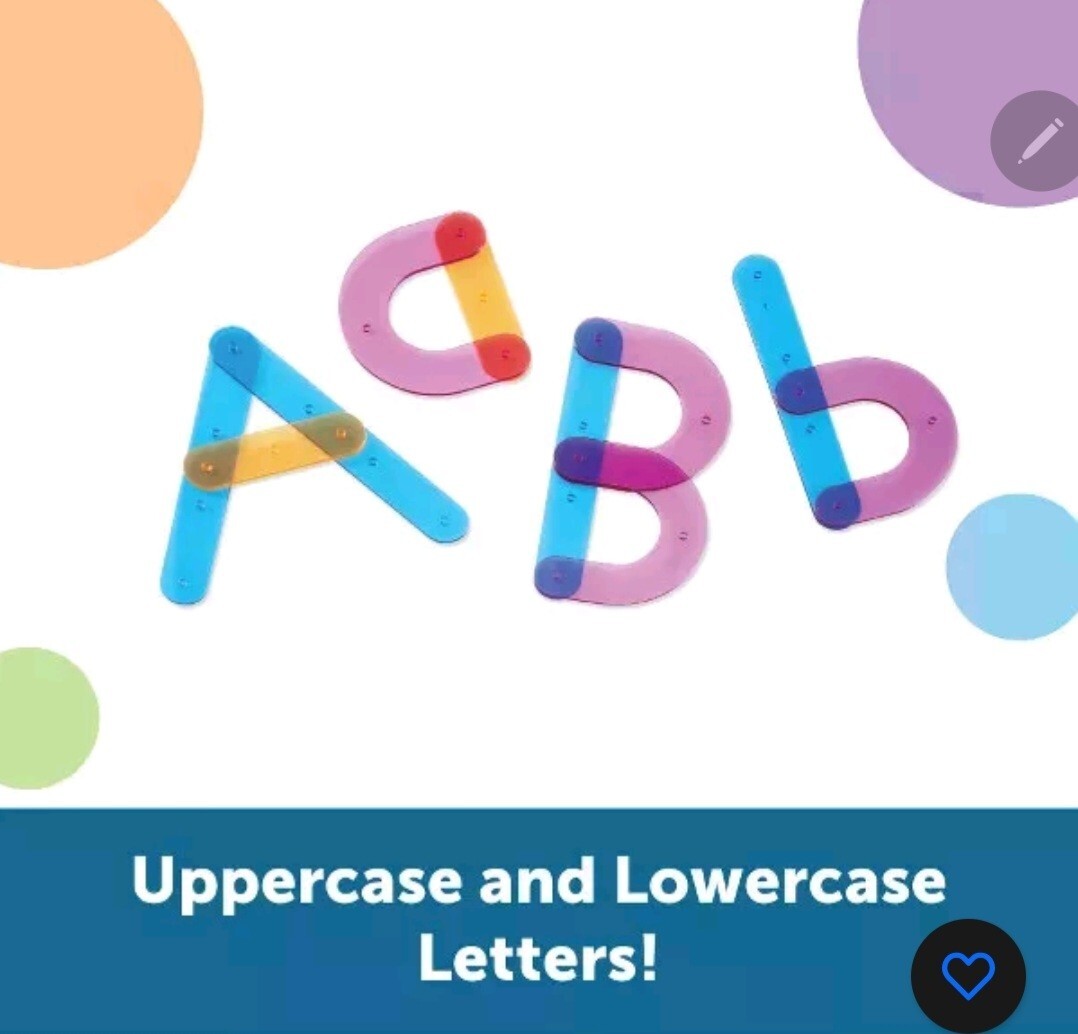 NEW Learning Resources Letter Construction Activity Set Ages 3+ OT FREE SHIP US