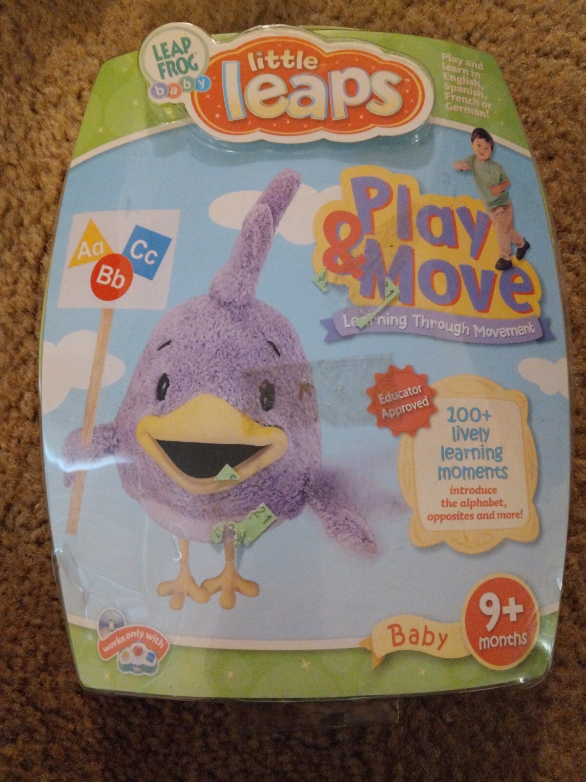 Leap Frog Baby Little Leaps Play & Move Alphabet and Opposites NEW