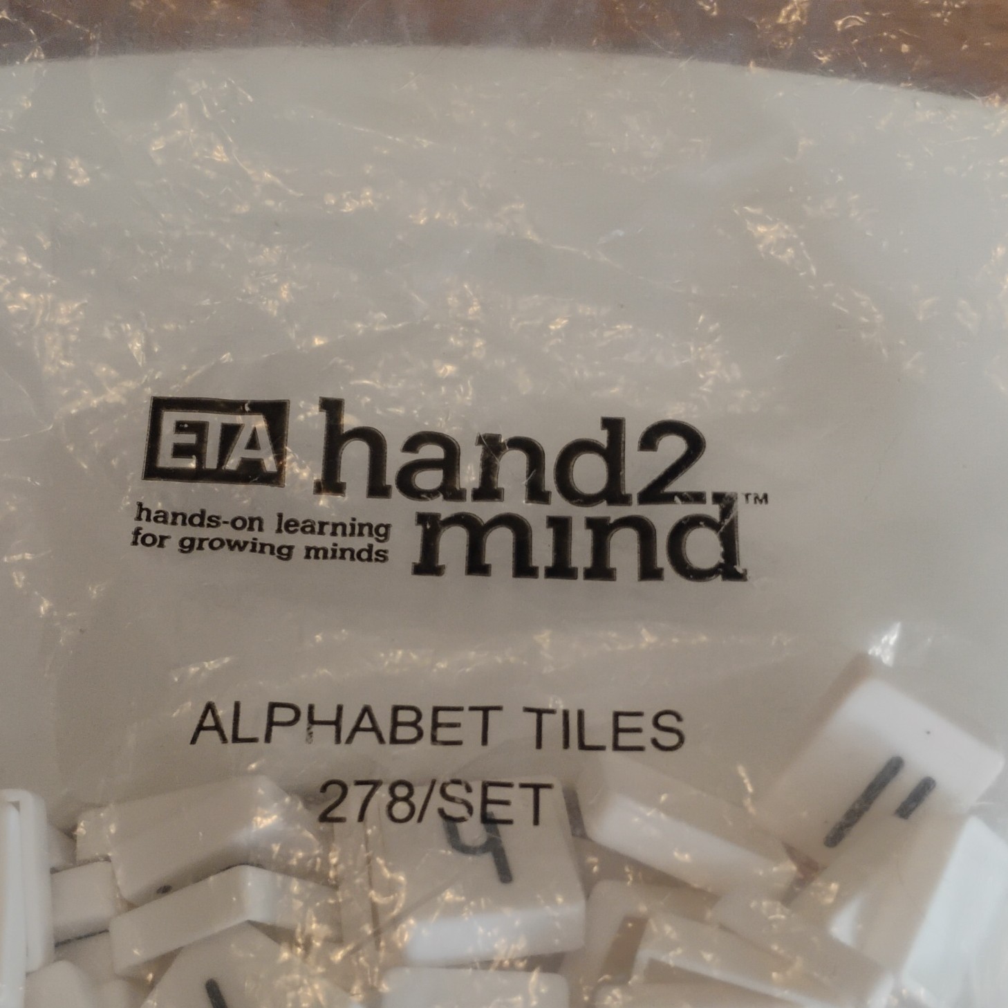 ETA hand2mind Alphabet Letter Tiles Set 278/Set White Ages 3+ 3-7 Years