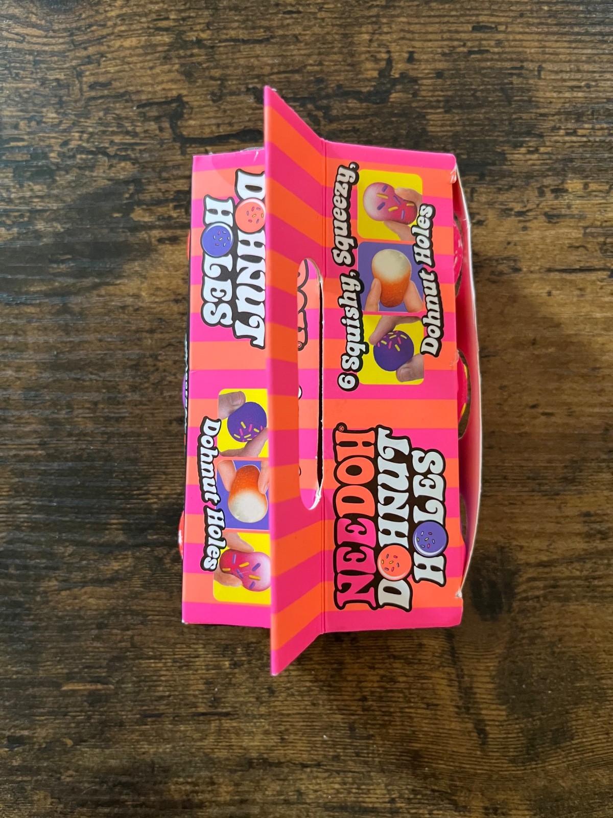 NeeDoh 6 Pack Donut Holes Squishy Squeezy Multi Color New In Box