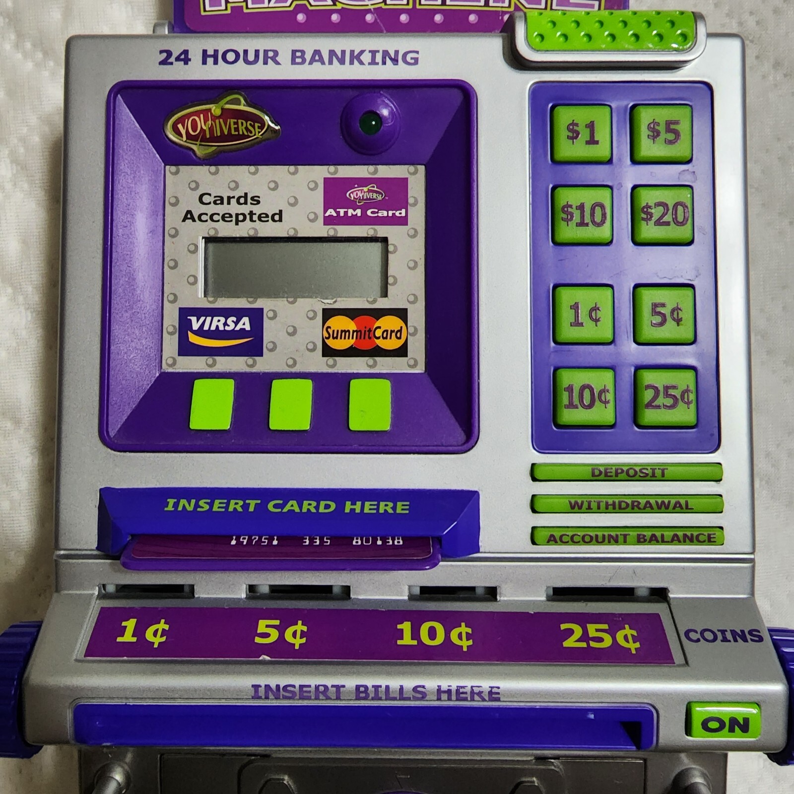 Vintage 2004 YOUNIVERSE Money ATM Machine SAVINGS BANK SUMMIT TOYS