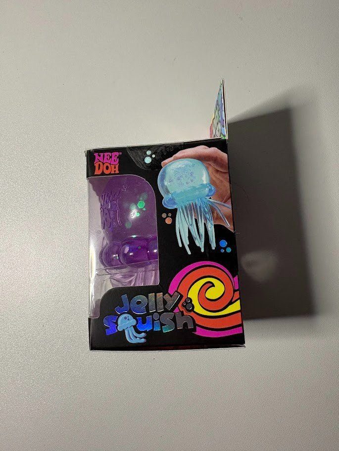 NEW Nee Doh Jelly Squish AUTHENTIC Purple Jellyfish Squeeze Toy Schylling