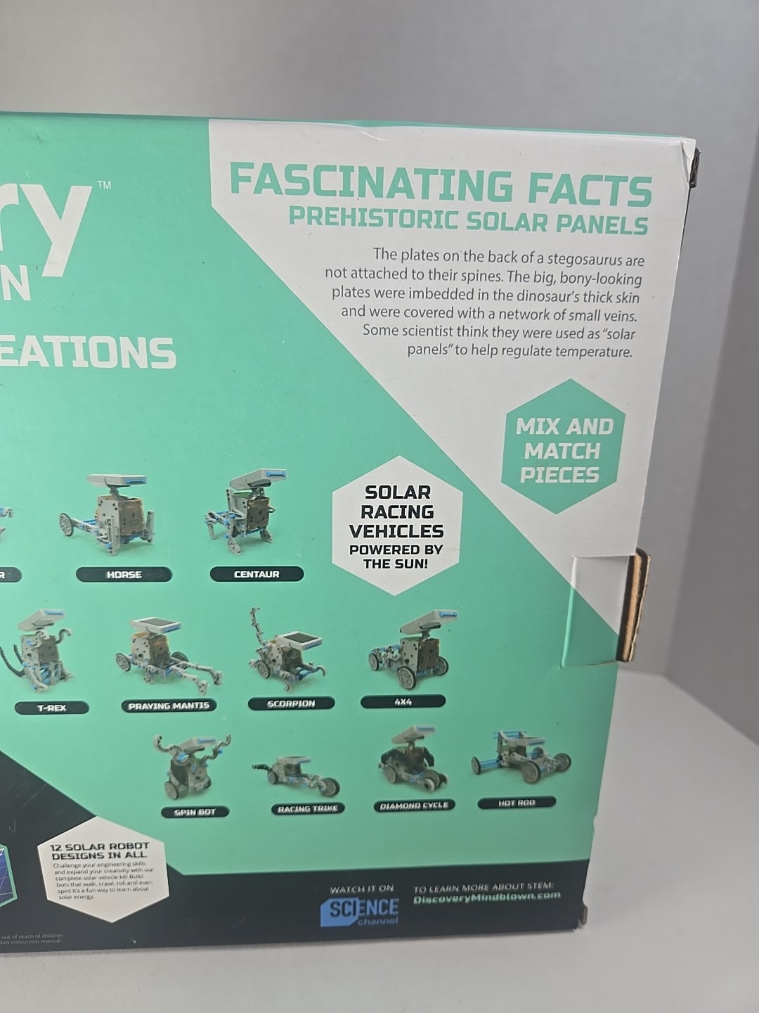 Discovery Children Mindblown STEM 12-in-1 Solar Robot Creation 197-Piece Kit