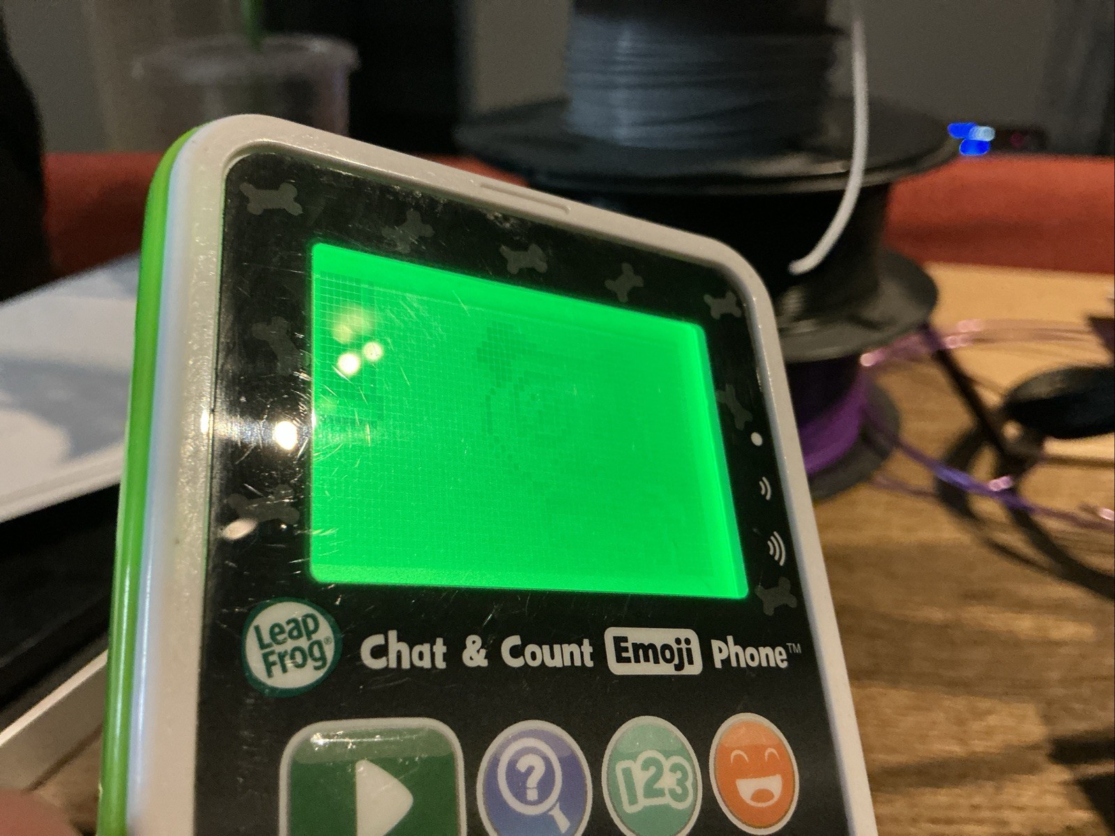 LeapFrog Chat and Count Emoji Phone Green – White Kids Smart Phone