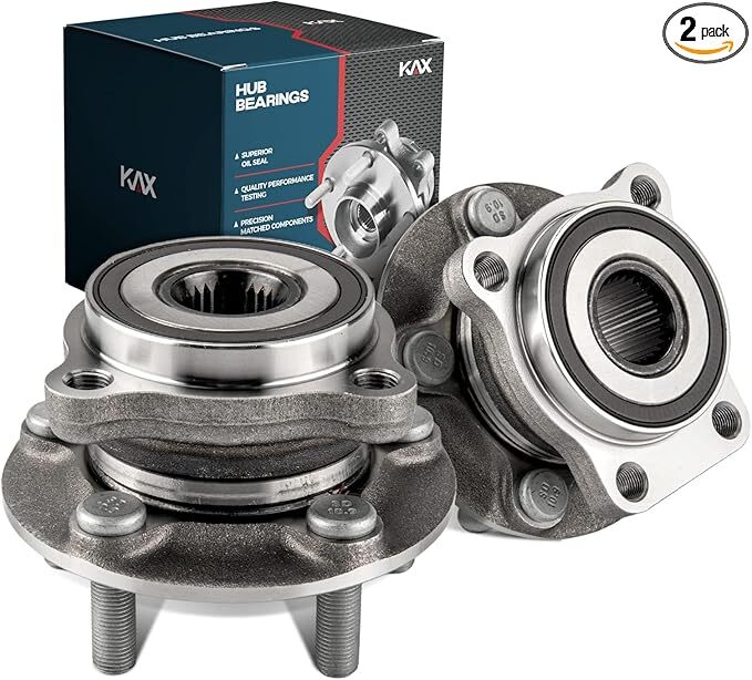 KAX 513303 Pair Front Wheel Bearing Hub Assemblies Compatible with 2009-2014