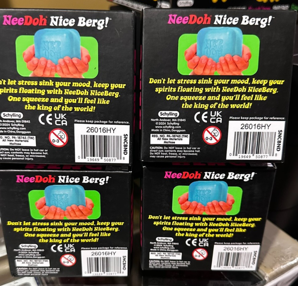 Schylling NeeDoh~ Nee Doh Nice Berg XL~ Lot of 4