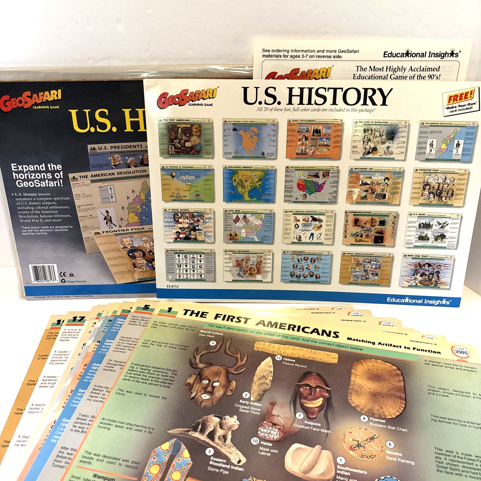 GeoSafari U.S. History Learning Game Complete Educational Insights Home School