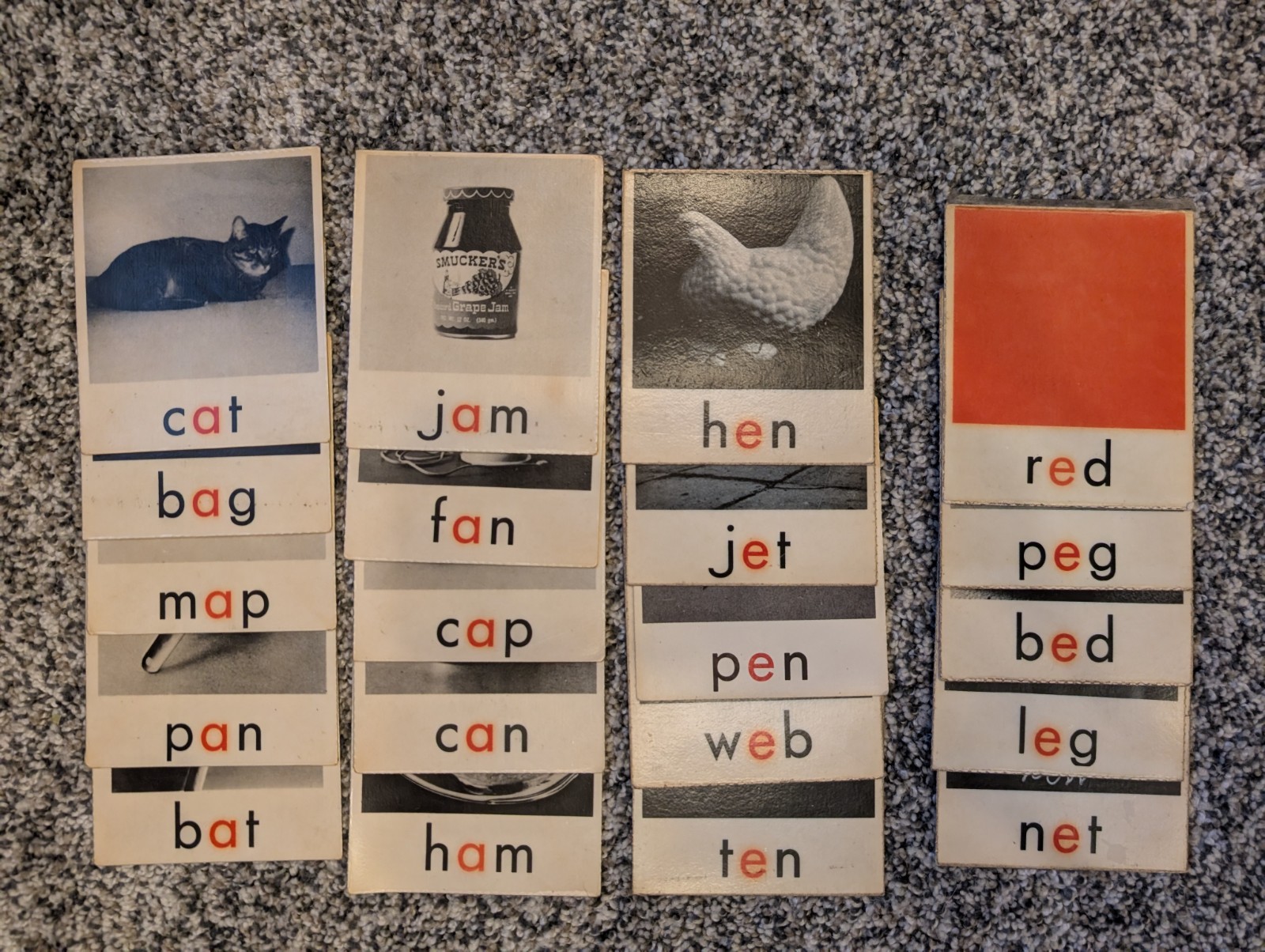 1971 VINTAGE PHONICS PICTURE & CONTROL CARDS – SISTERS OF NOTRE DAME DE NAMUR