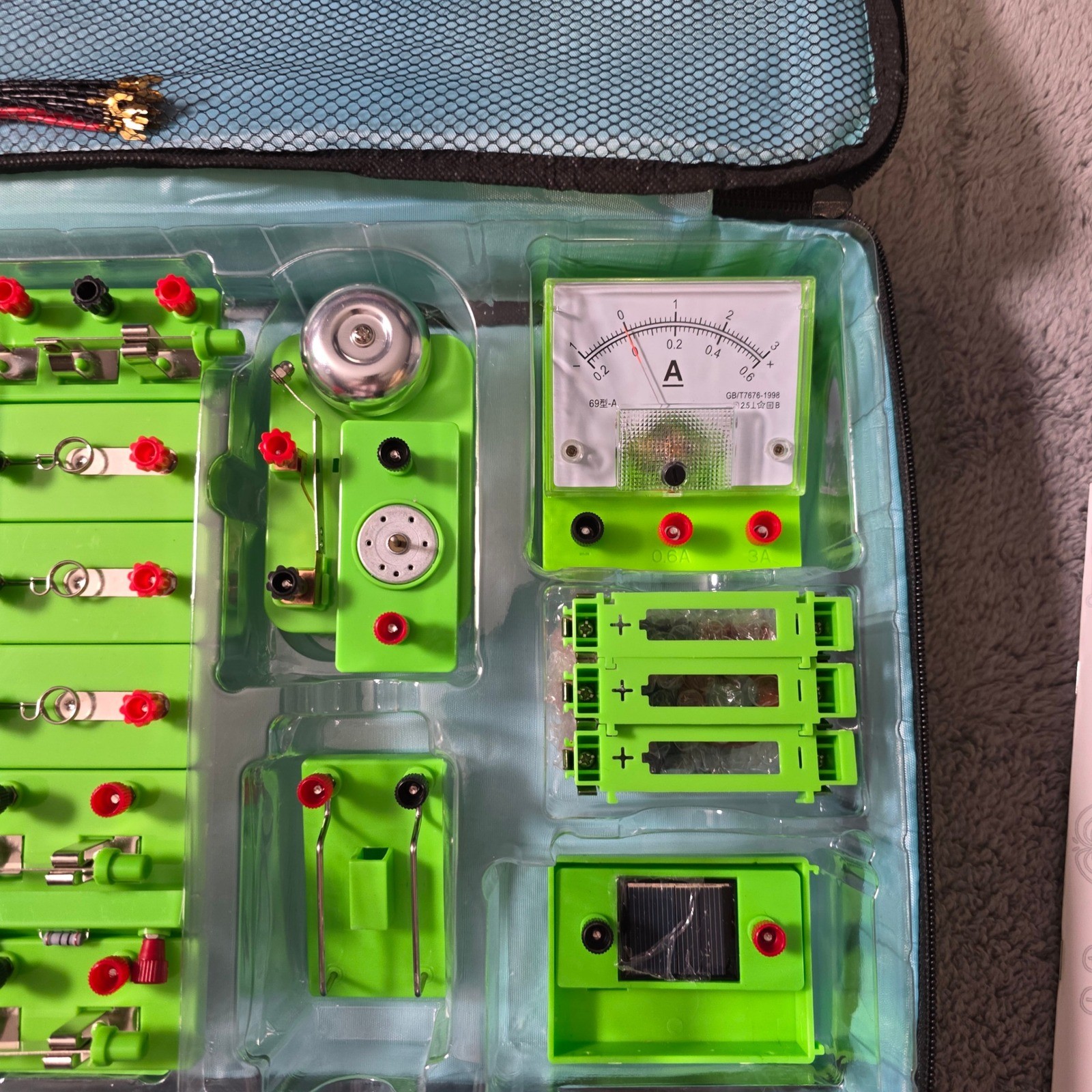EUDAX Kids Junior High Electricity and Magnetism Kit Green Physics Science Lab