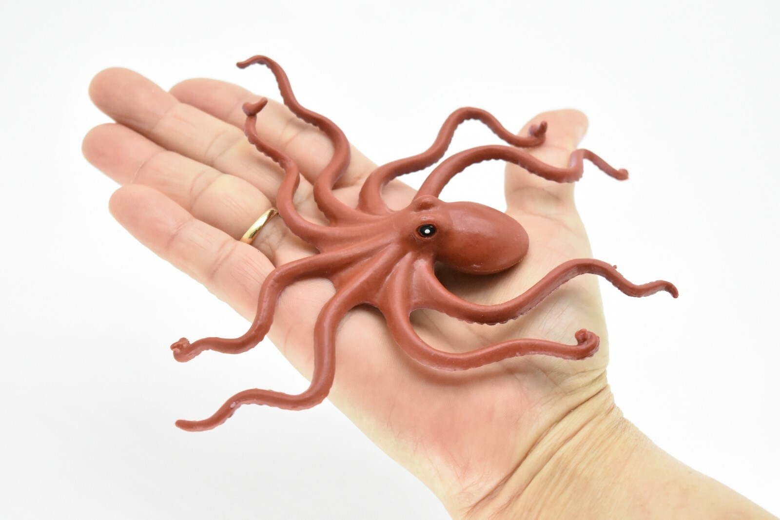 Octopus, Red, Realistic Very Nice Rubber Replica 5 1/2″ – CWG88 B238