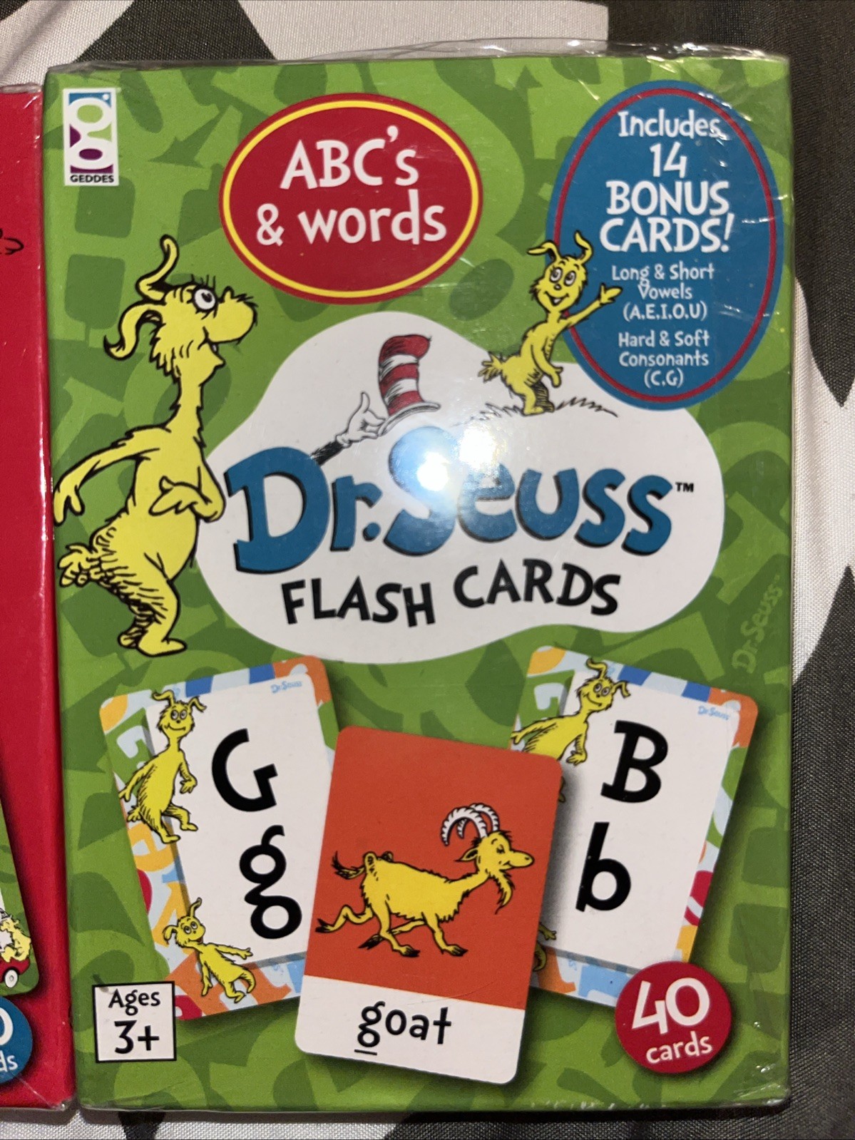 FREE SHIP – Lot of 2 Dr. Seuss Flash Card Sets~Numbers 1 to 20 & ABC’s and Words