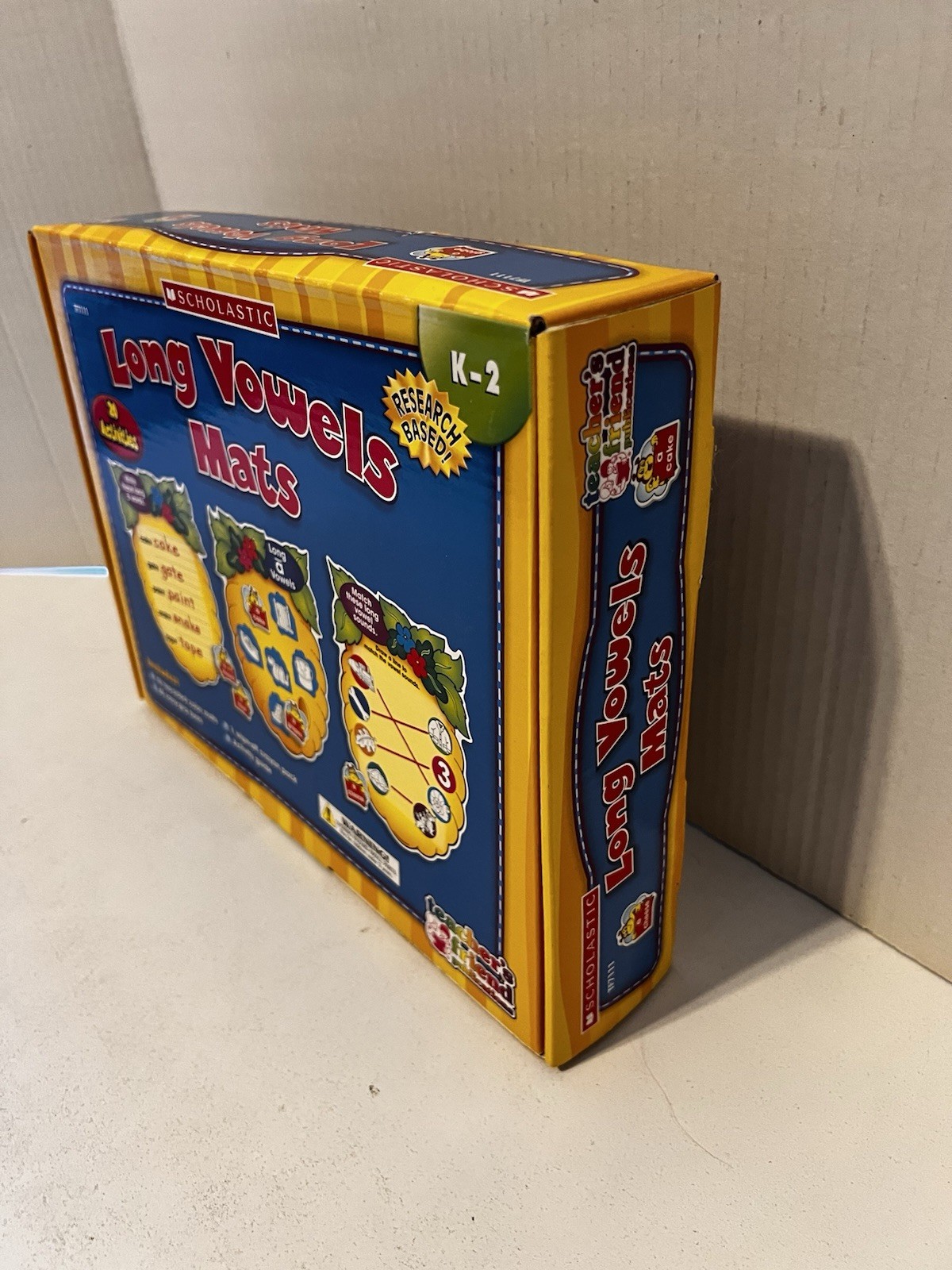 SCHOLASTIC Long Vowels Mats 1990s Phonics Teacher’s Friend K-2 Ages 4-8