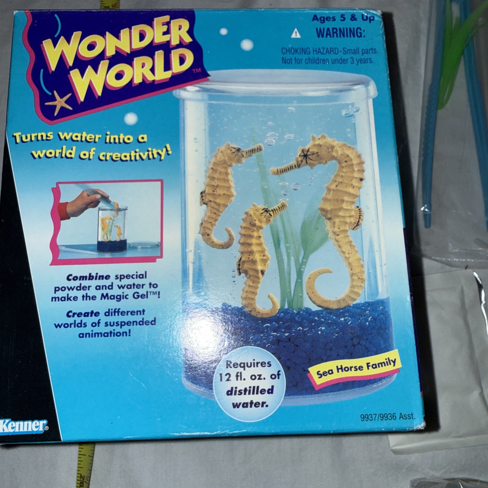 Wonder World Aquarium Kenner 1995 Sea Horse Family Vintage Toy
