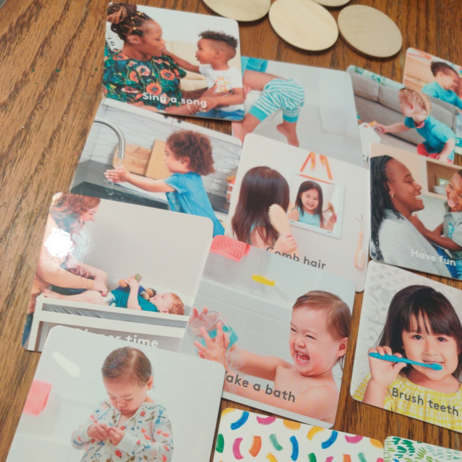 Lovevery Coin Bank Box & Routine Picture Cards GUC