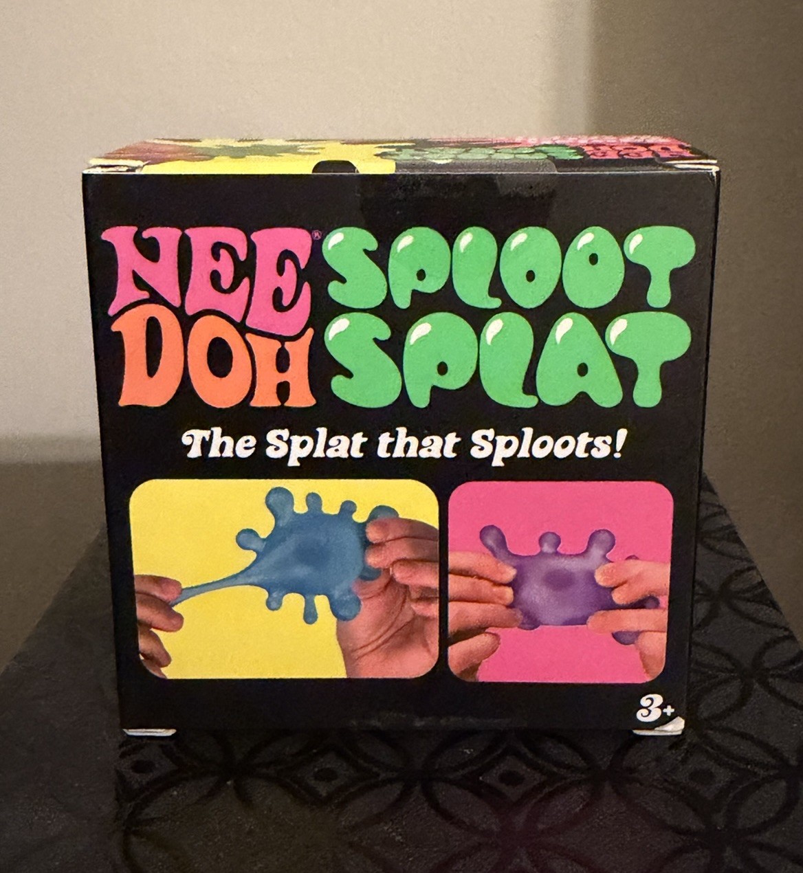 NeeDoh SPLOOT SPLAT Nee Doh Splatter Fidget Squishy In Blue New