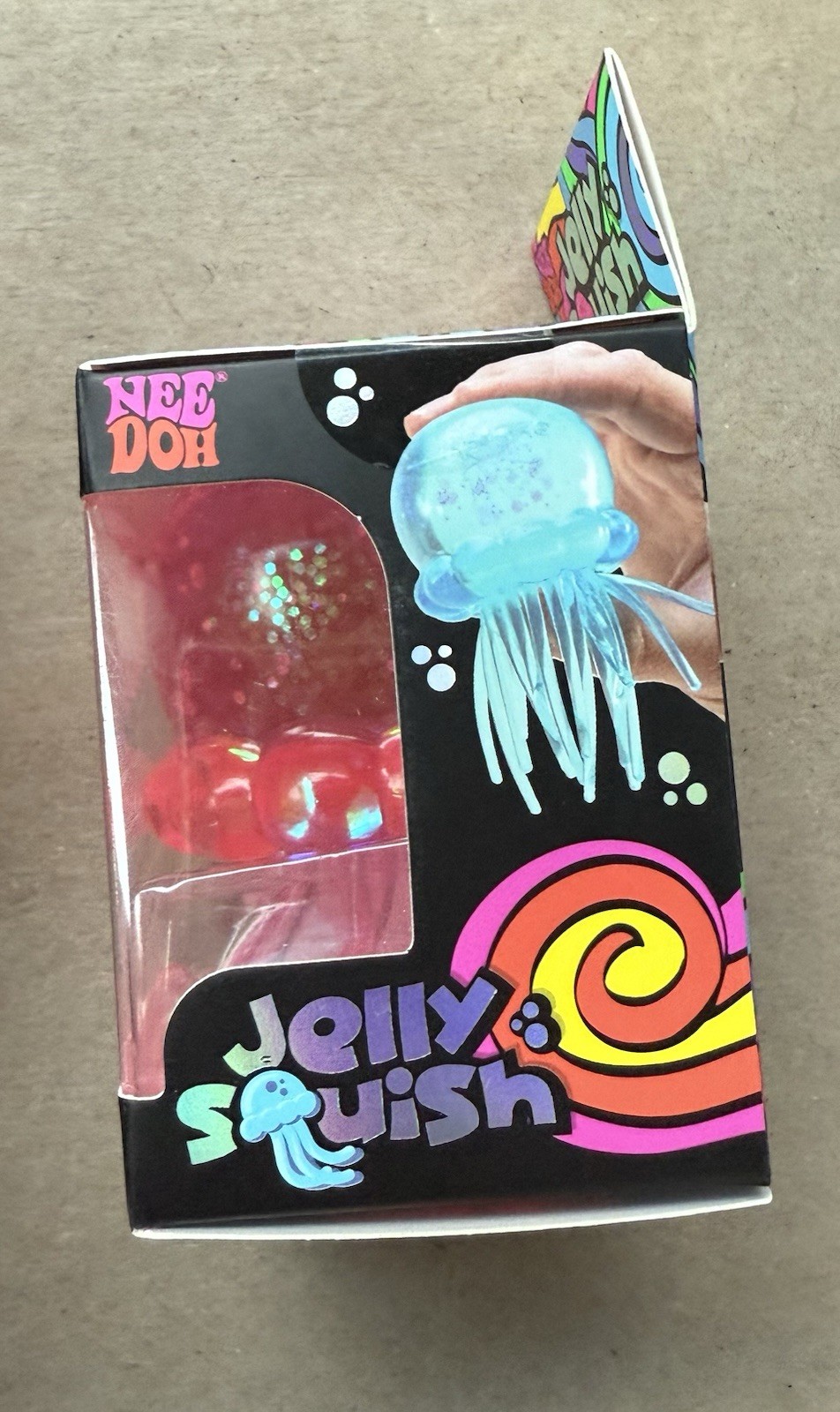 NeeDoh Jellyfish Super Solid Squish Glitter Pink