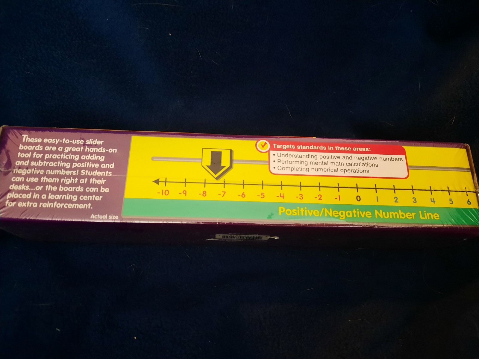 Lakeshore Positive/Negative Number Line Slider Boards Set of 10, Ages 9+ JJ597
