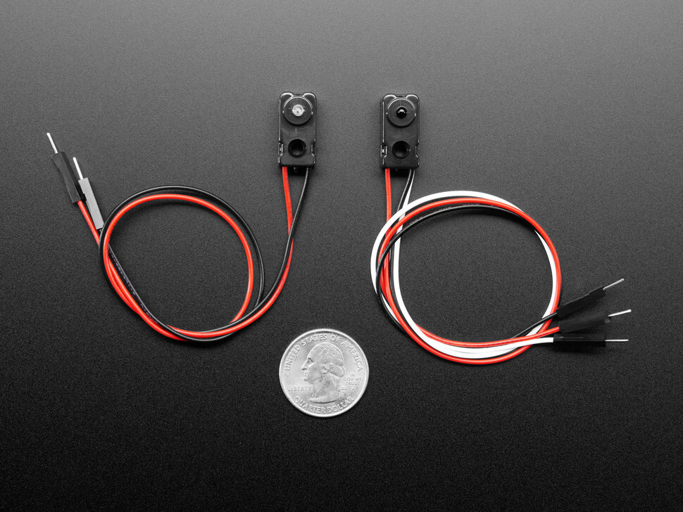 Adafruit IR Break Beam Sensors with Premium Wire Header Ends – 3mm LEDs Ada#2167