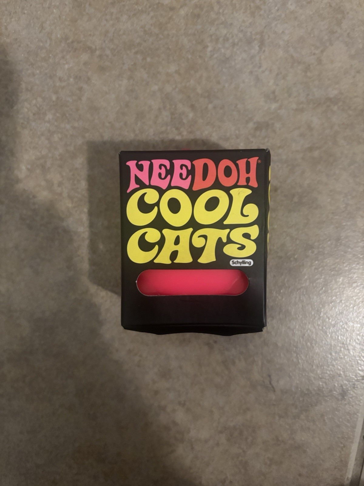 Schylling NeeDoh Cool Cats Tactile Squeeze Toy, Pink, Ages 3-4, 4-7, 8-11