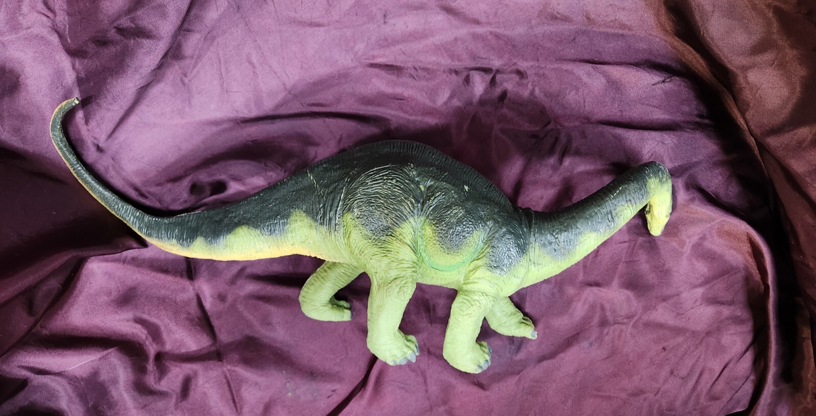 1988 Carnegie Collection Safari Ltd Apatosaurus Vintage Educational 17″ Hard PVC