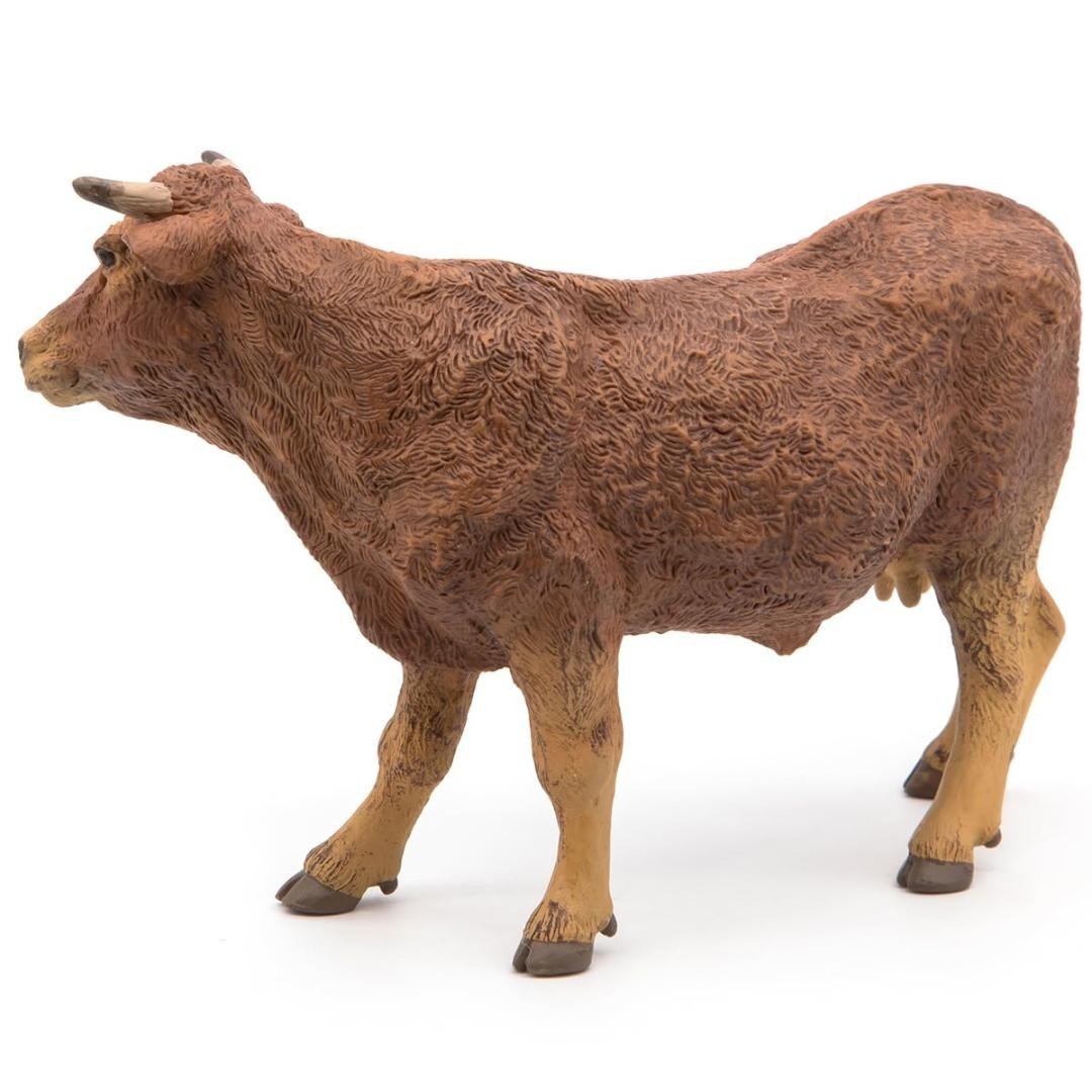 Limousine Cow Figurine – Hand Painted Farm Animal Toy Figure – Papo 51131