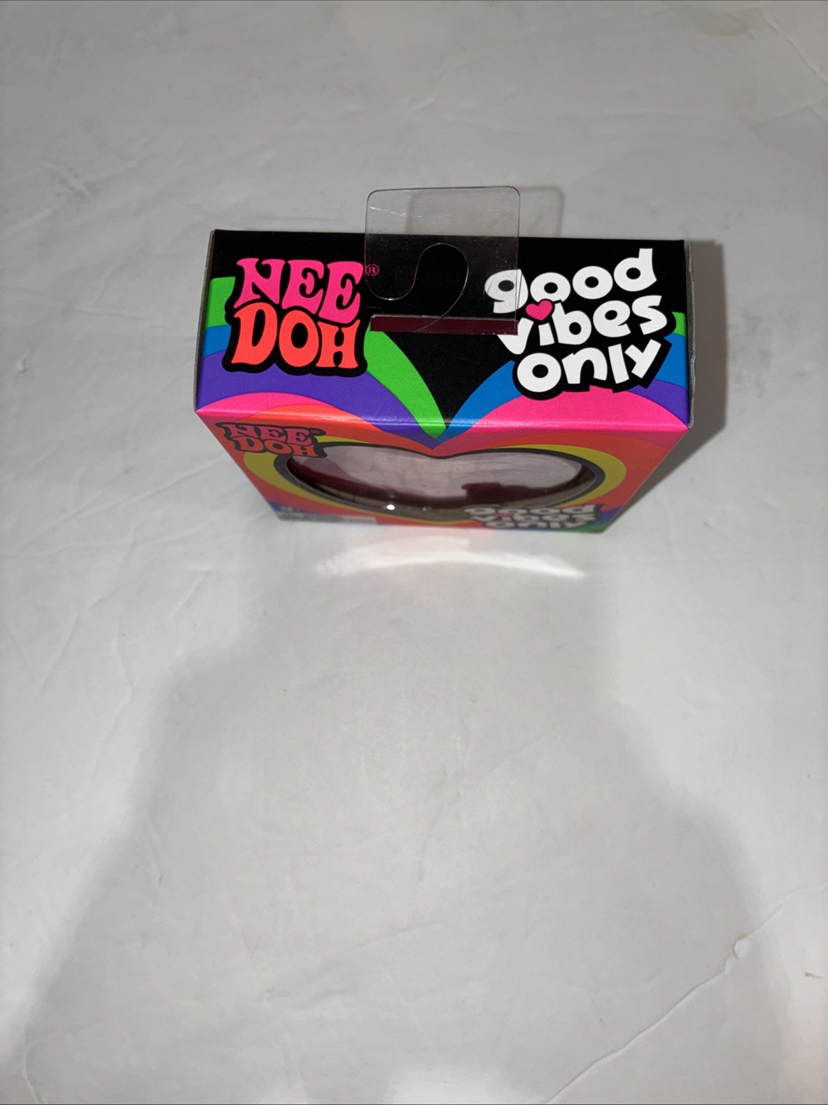 Schylling NeeDoh Good Vibes Only Heart Squeeze The Day Pink Toy Nee Doh New