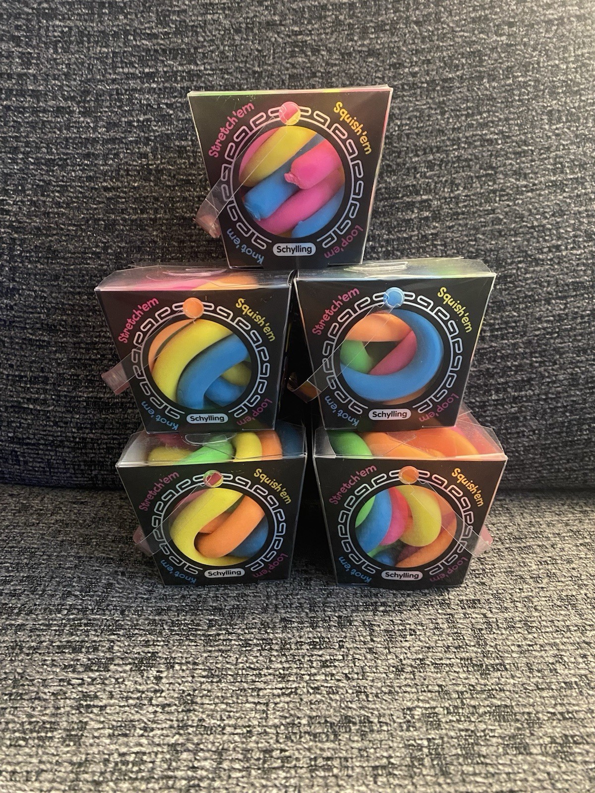 NeeDoh Noodlies Schylling Fidget Sensory Squishy Stretchy Noodles Lot Of 5 New