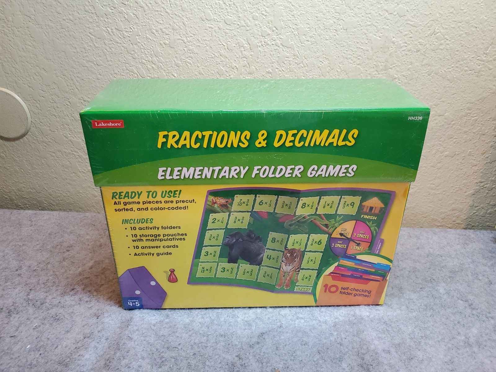 Lakeshore Fractions & Decimals Elementary Folder Games Grades 4-5th Model HH336