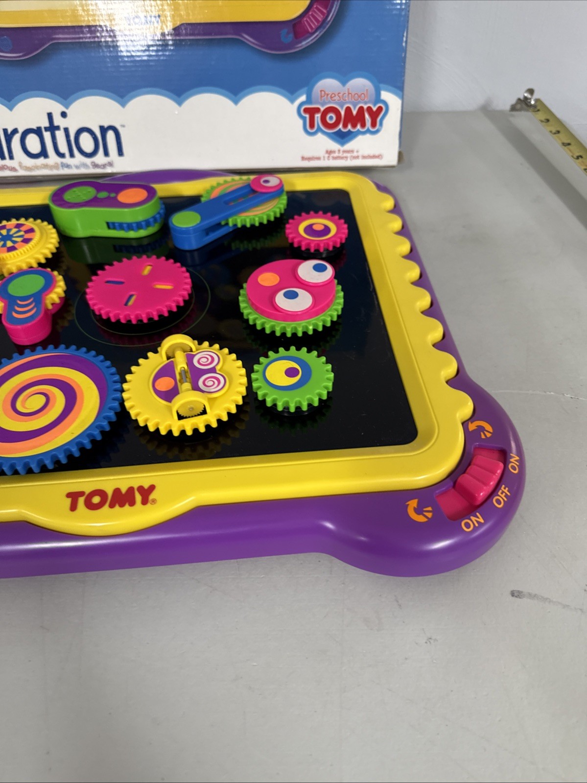 TOMY Preschool Gearation Magnetic Gears Set w/ 11 Gears Working RARE