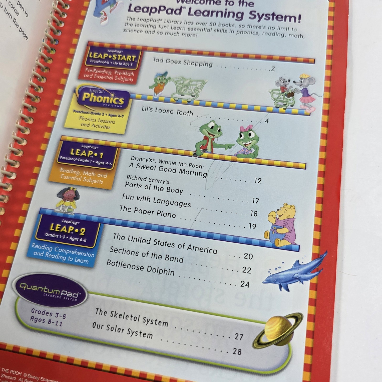 LeapFrog LeapPad Interactive Books & Cartridges Lot Dr Seuss Dinosaur Math