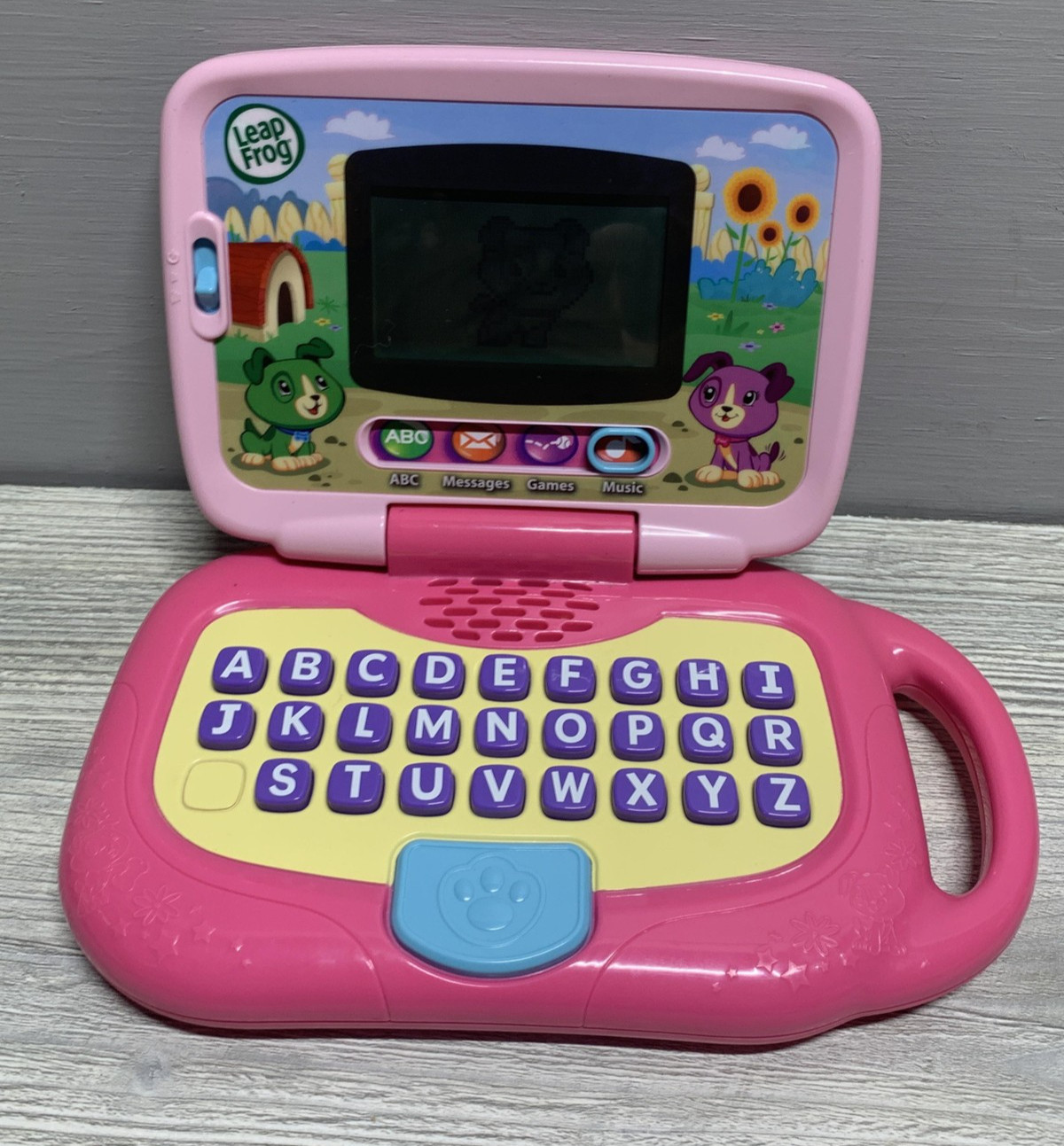 LeapFrog My Own Leaptop Pink Kids Learning Toy Laptop ABC Messages Games Music