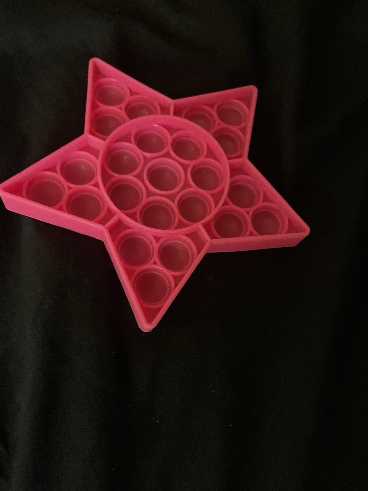 Star-Shaped Pink Pop-It Tactile Sensory Toy for Ages 4-7, 8-11 Years