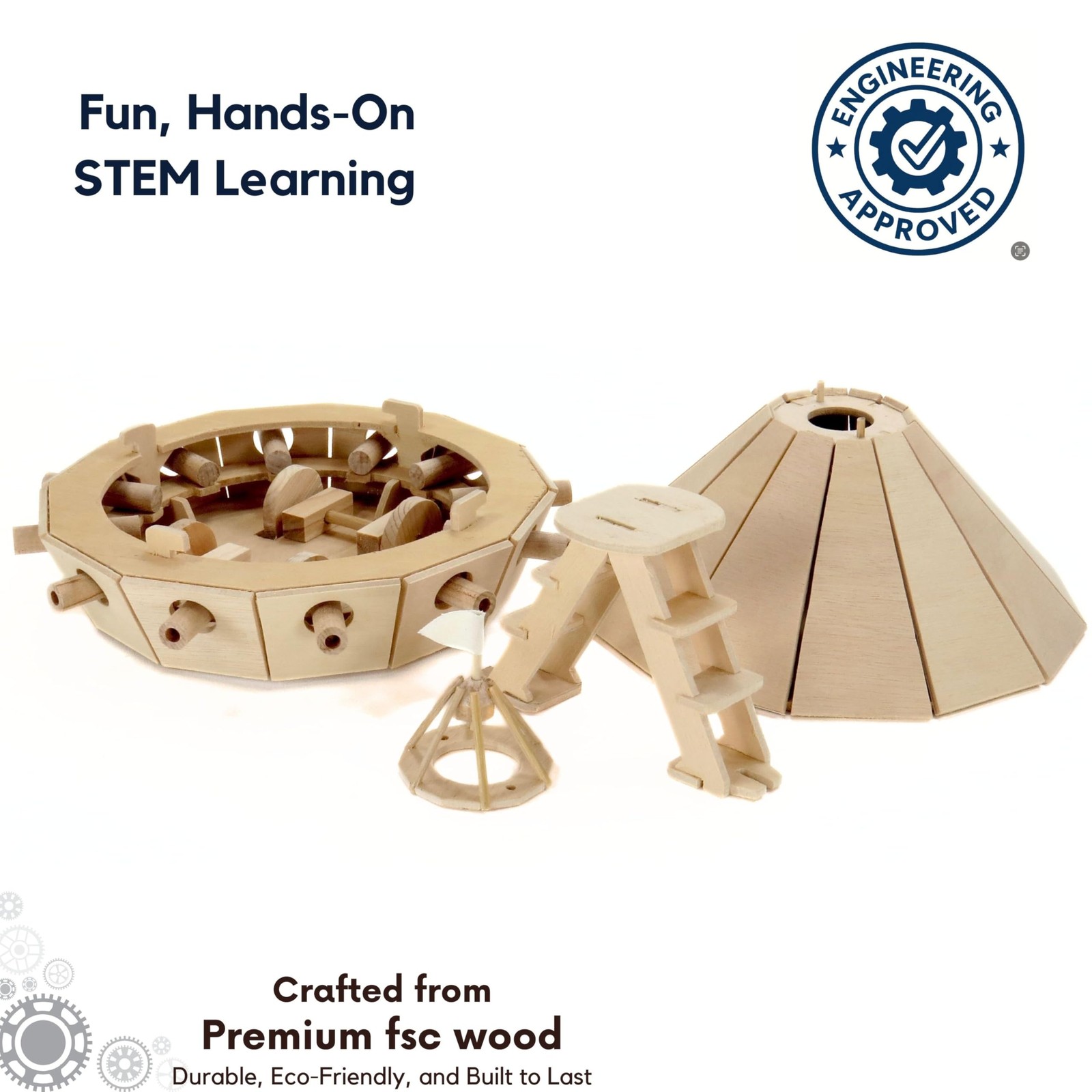 STEM Kit – Leonardo da Vinci Tank | Build It Yourself Wooden Model | Educatio…