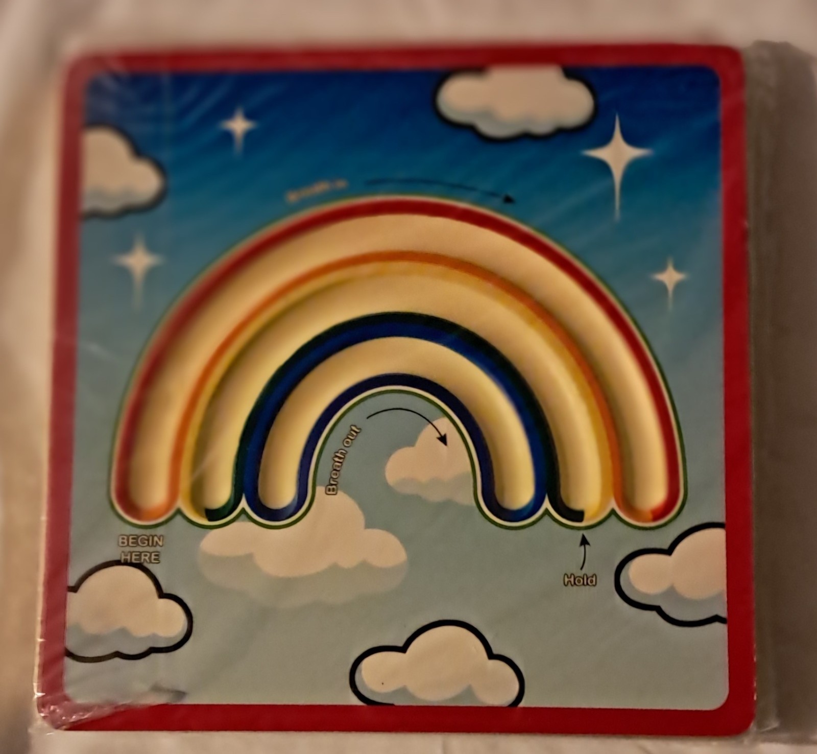 Wooden Mindfulness Maze for Kids Breathing Calm Down/Social Emotional Support…