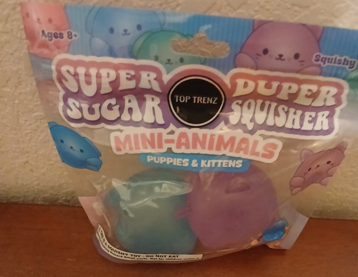 Super Duper Sugar Squisher Mini Animals puppies & kittens squishy Toy New