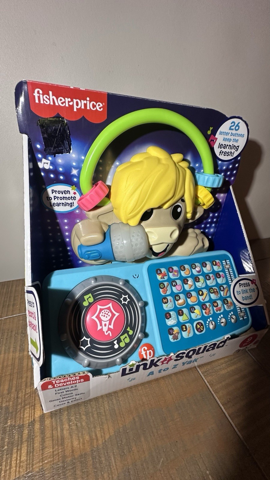 Fisher-Price Link Squad A to Z Yak Electronic Learning Toy w/ 26 Songs & Sounds