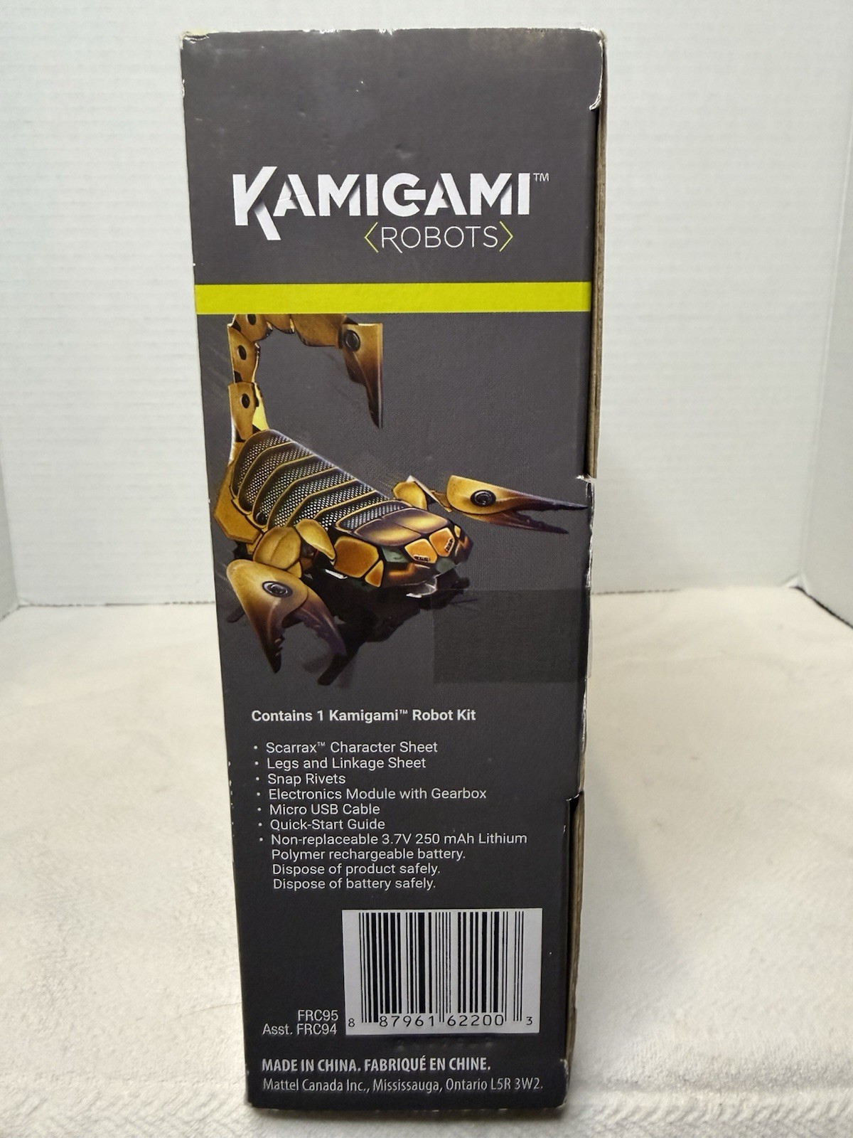 Kamigami Robots Scarrax Robotic Scorpion STEM Building Kit Open Box Unassembled