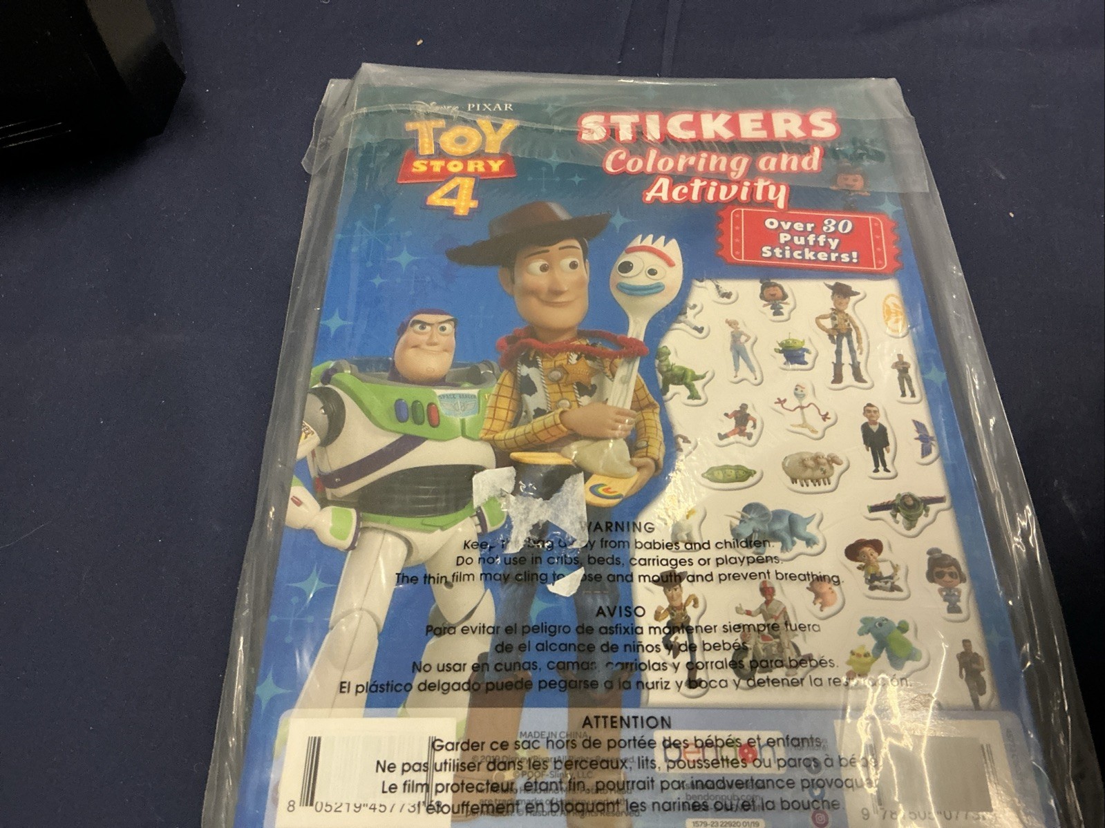 Toy Story 4 Stickers Coloring and Activity Book 3y+ Sealed