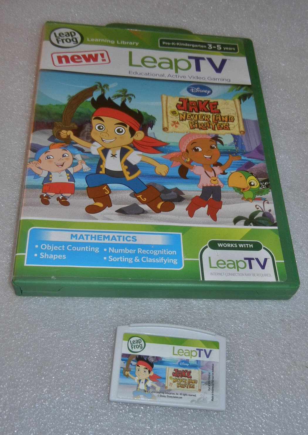 LeapTV LeapFrog Disney Jake and the Never Land Pirates Math Learning Games