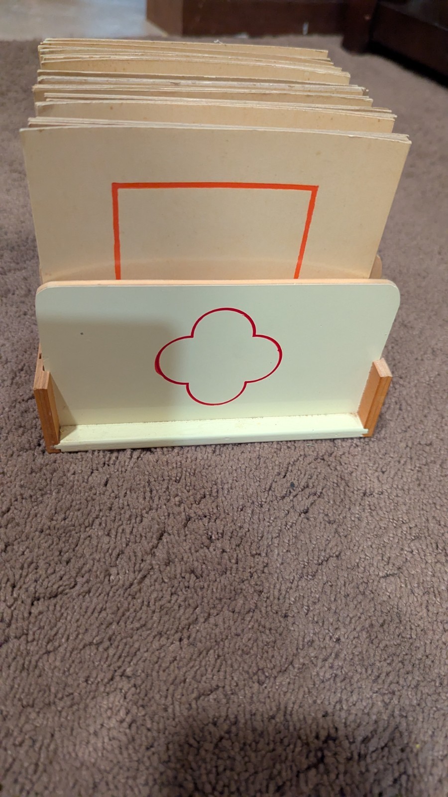 Authentic Geometrical Cards Montessori, 84 Cards With 3 Boxes, Italy, Nienhuis