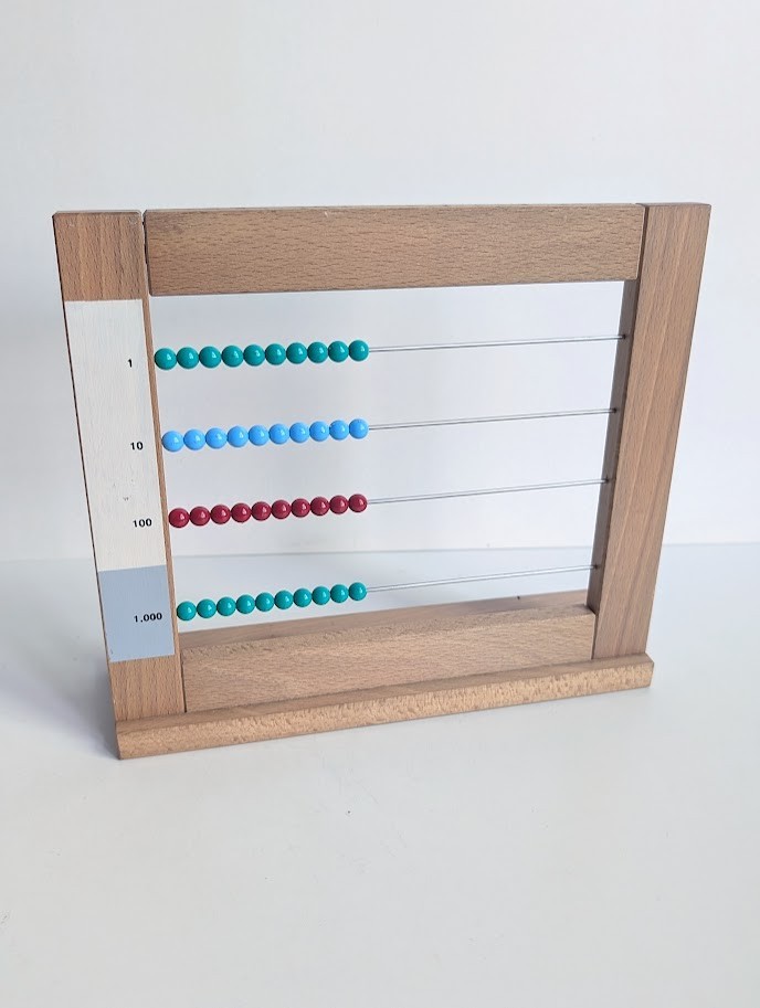 Montessori Small or Large Bead Frame Wooden Math Abacus Educational Learning Toy