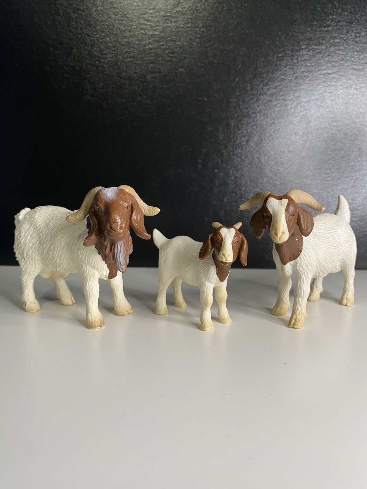 Schelich Boer Goat Family Set Retired 2001 Farm Animals Figures