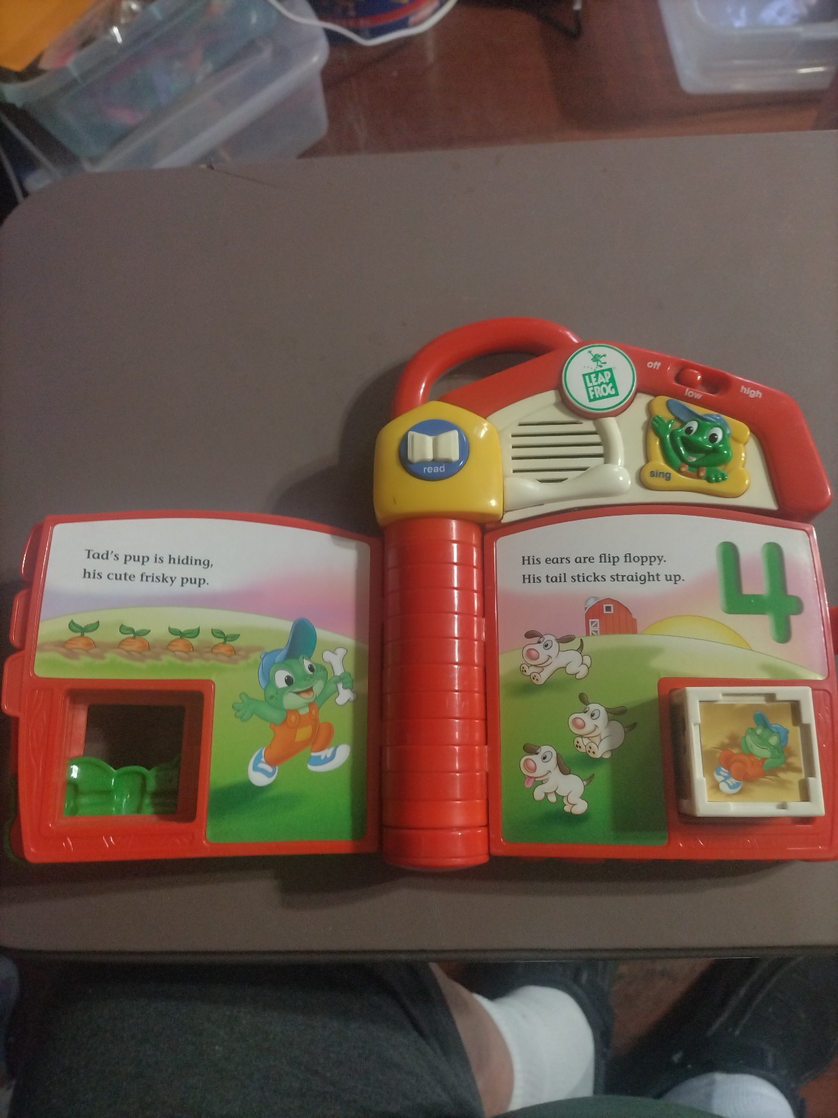 Leap Frog ~ TAD’S COUNTING FARM Interactive Electronic Talking Book ~ Complete