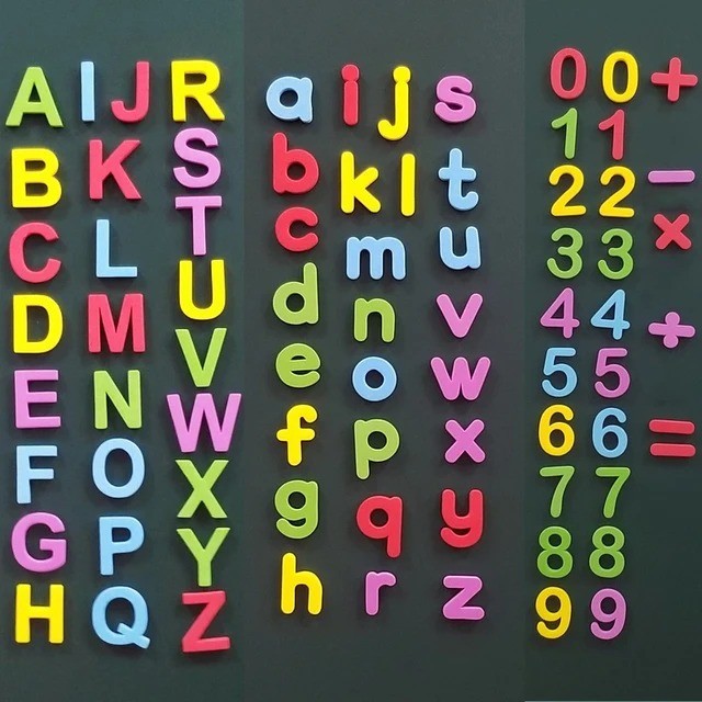 76pcs Lower CaseMagnetic Alphabet Letters EVA Foam Kids Learning Educational Toy