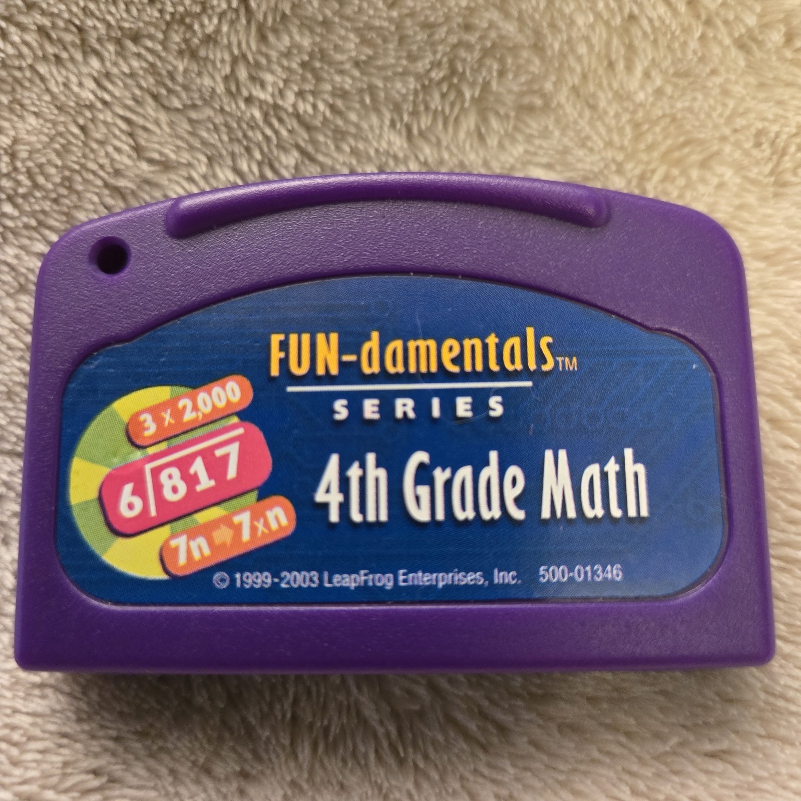 Leap Frog Quantum Pad 4th Grade Math Book, Cartridge Erasable Marker 9yrs+